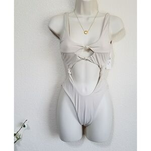 Riot Swim Kingston Cutout Knotted One Piece